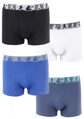 gsecret - Ανδρικό boxer all print εξωτερικό λάστιχο. Συσκευασία 4pack MULTI COLOUR